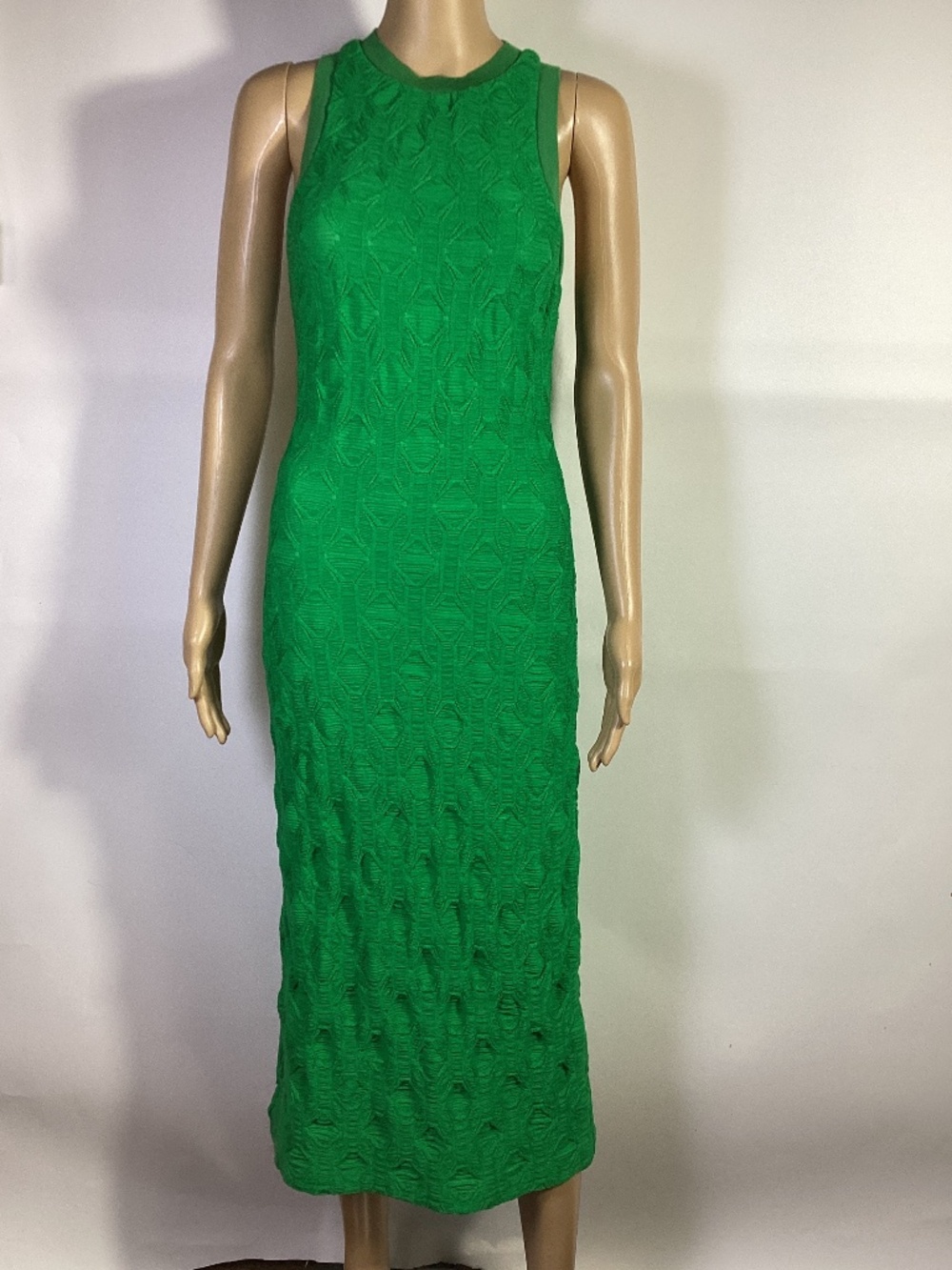 Pinko Agna Abito Dress Sz M in Lawn Green